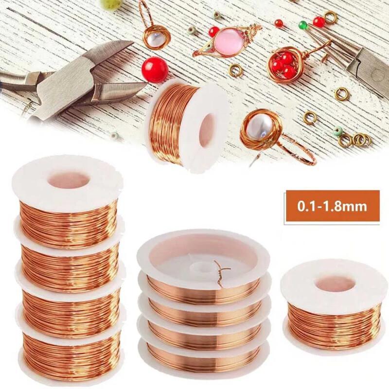 Copper Wire Roll - 10M Çıplak Bakır Tel Saf Bakır